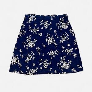 Vintage 90s Floral Mini Skirt